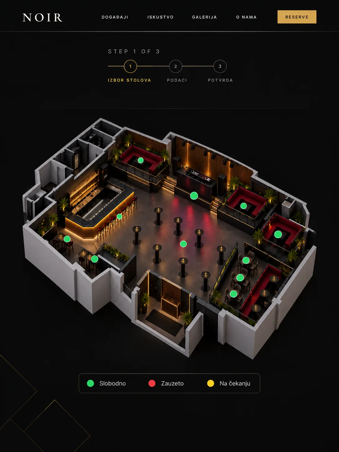 Noir club reservation