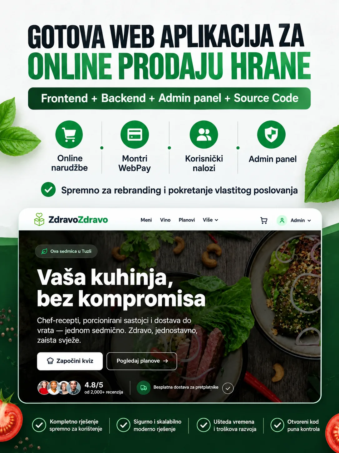 Zdravo Zdravo food delivery